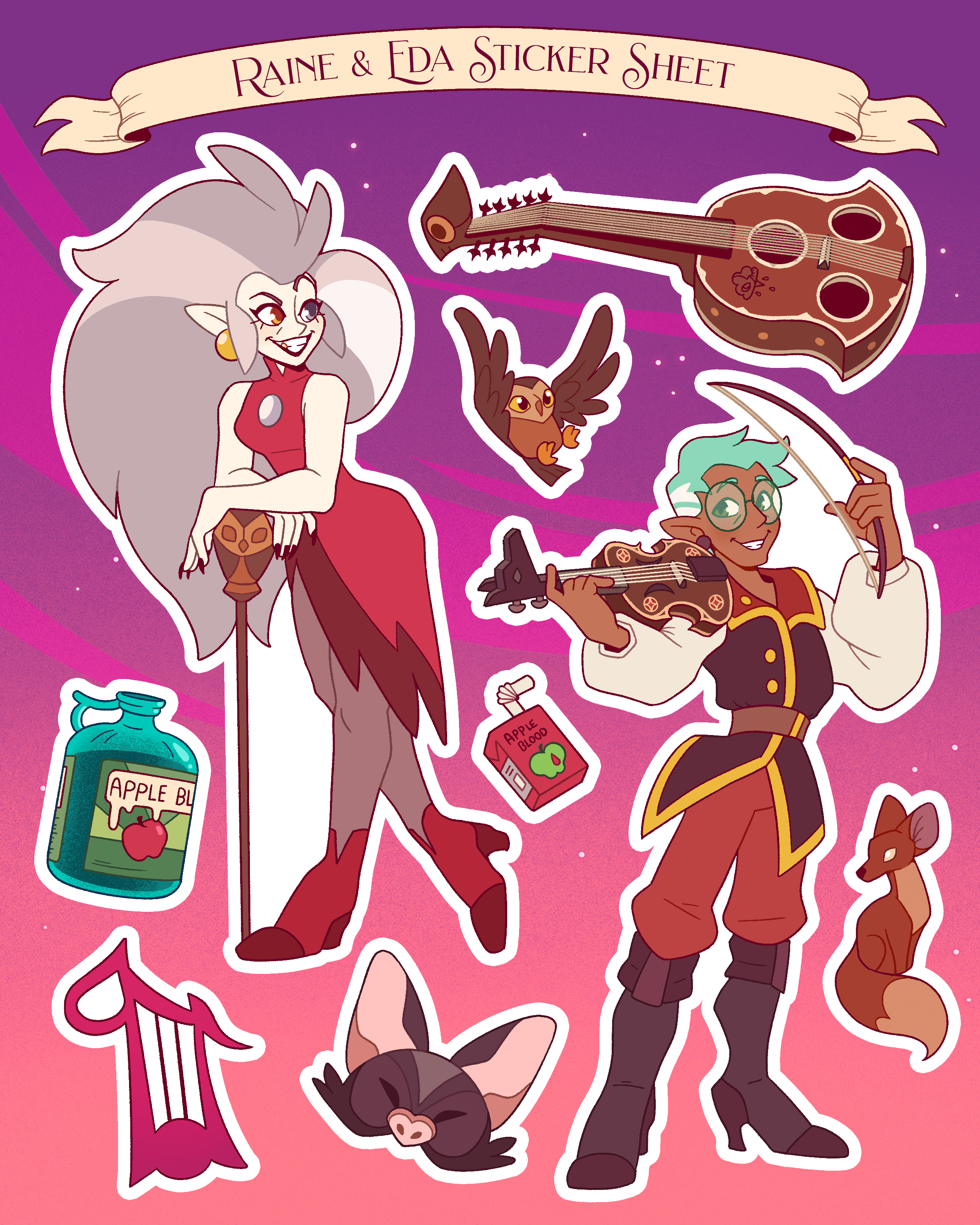 Raine & Eda Sticker Sheet
