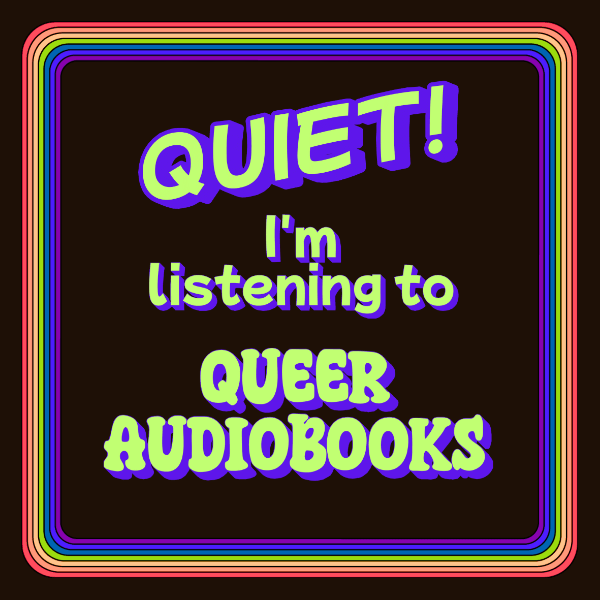 Queer Audiobooks Lover Sticker